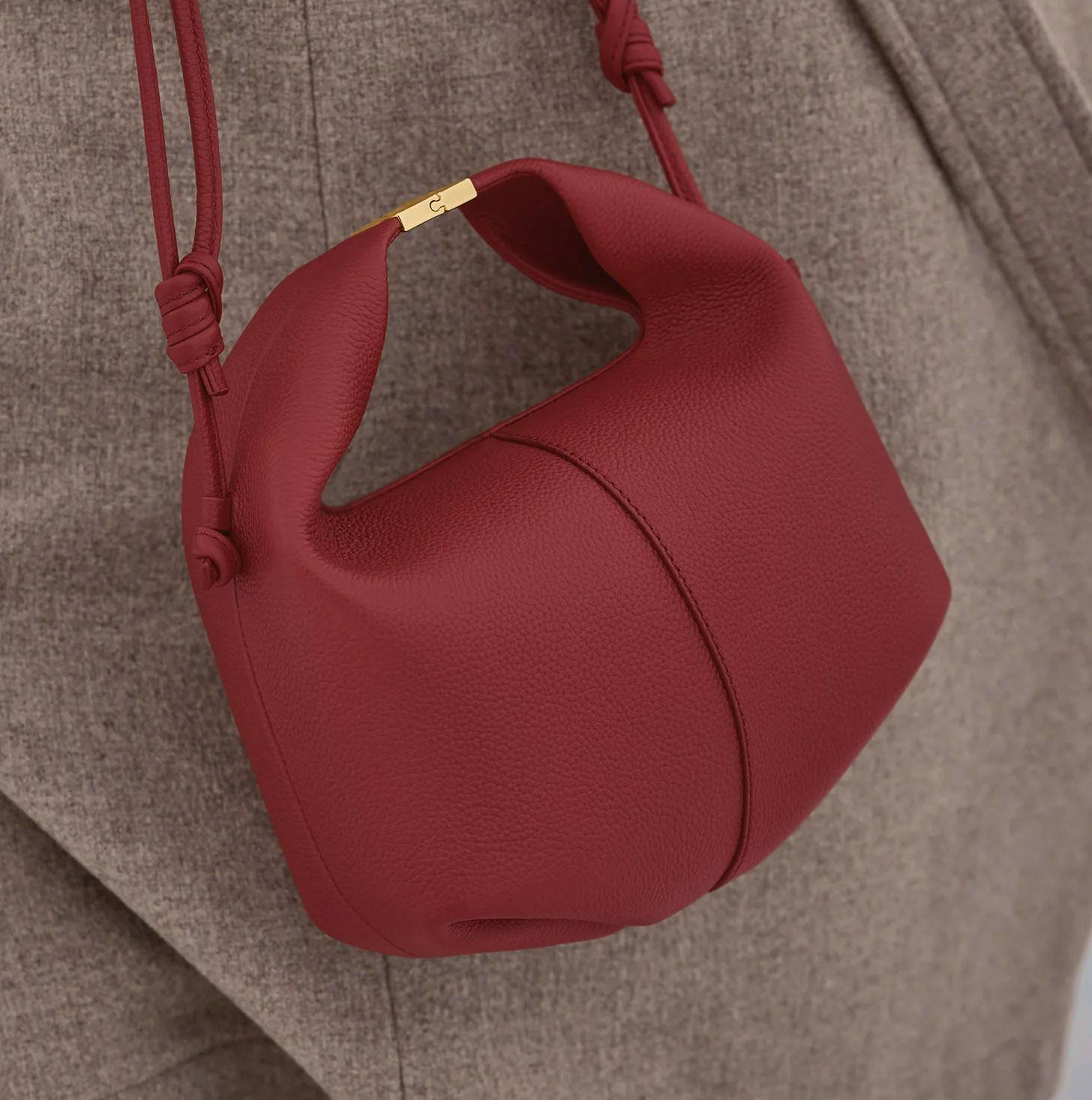 Polene Paris Béri Edition Textured Garnet, £290