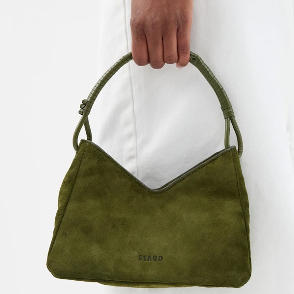 Staud Valerie Suede Shoulder Bag, £335