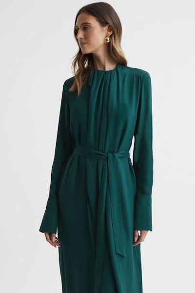 Reiss Long-Sleeve Midi Dress, £198
