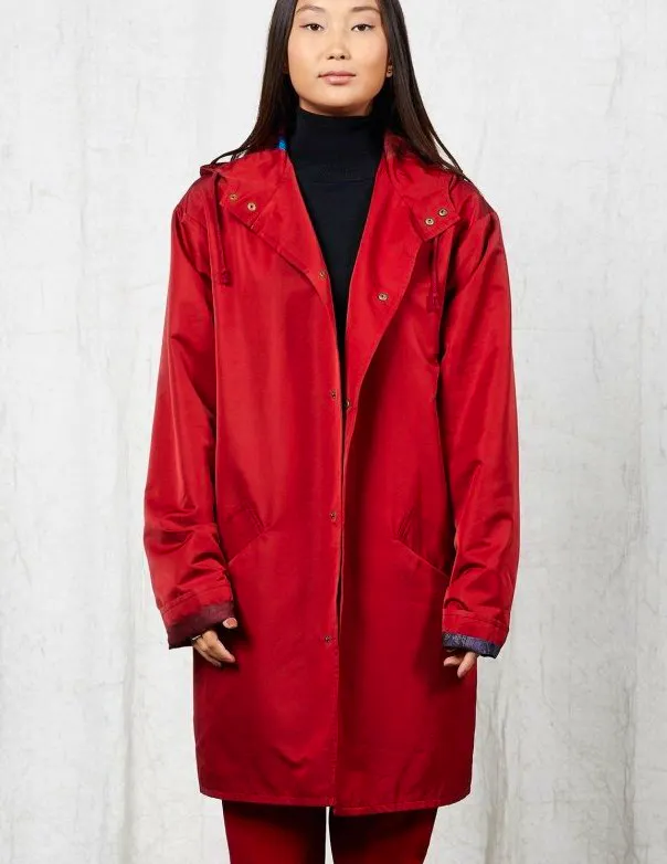 Blue Nude Hille Red Hooded Raincoat, £238