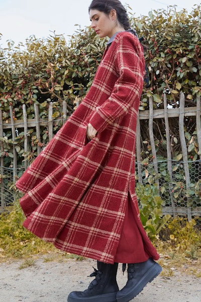 Plumo Red Wool Coat, £598