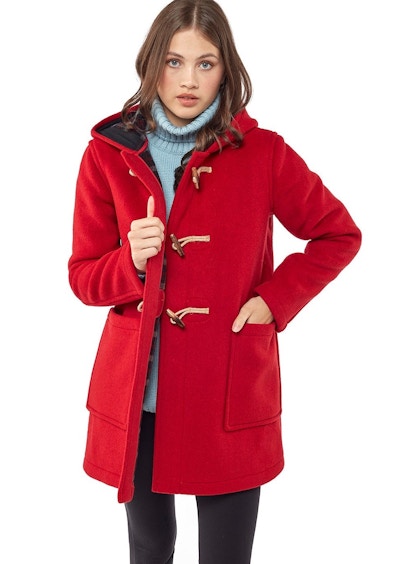 Montgomery England Women's Abberley Simple Fit Duffle Coat With Wooden Toggles, NOW £150 (Was £199)