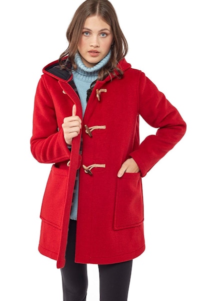 Montgomery England Women's Abberley Simple Fit Duffle Coat With Wooden Toggles, NOW £150 (Was £199)