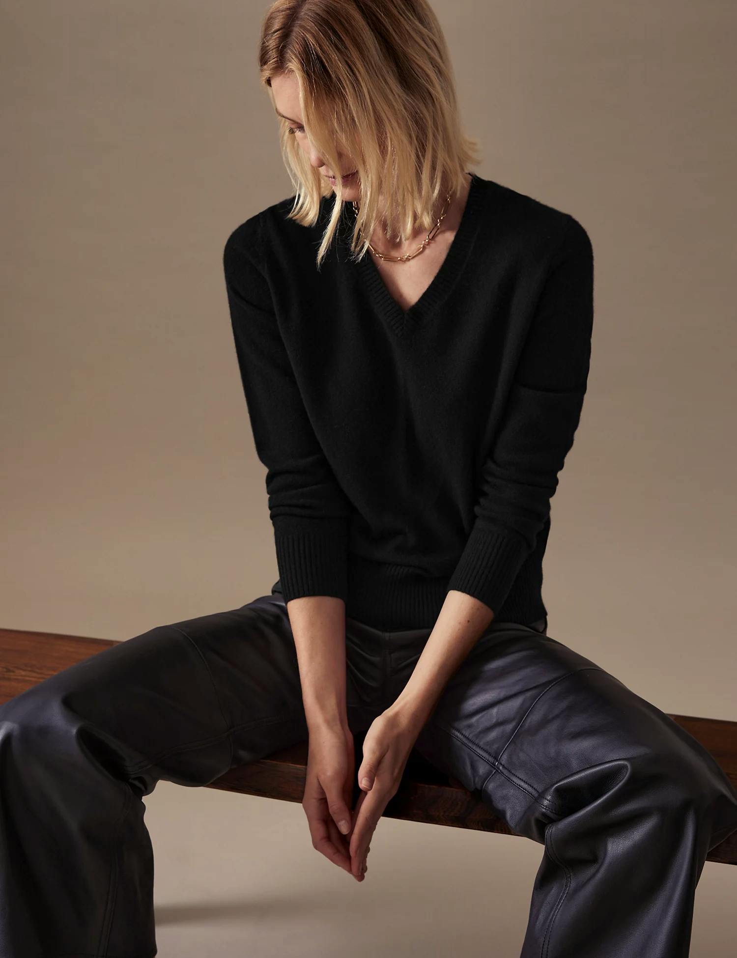 Marks & Spencer Pure Cashmere V Neck, £85