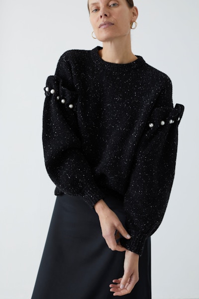 Mother Of Pearl Kirsty Black Jumper, £295