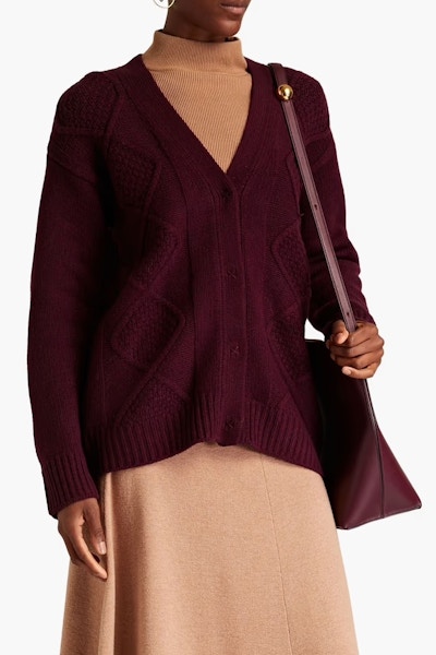 Anthony Thomas Melillo Cable-Knit Wool Cardigan, NOW £222 (Was £389)