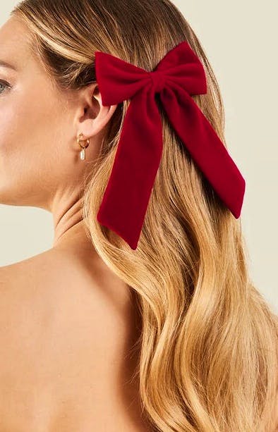 Accessorize Velvet Bow Hair Clip, £10