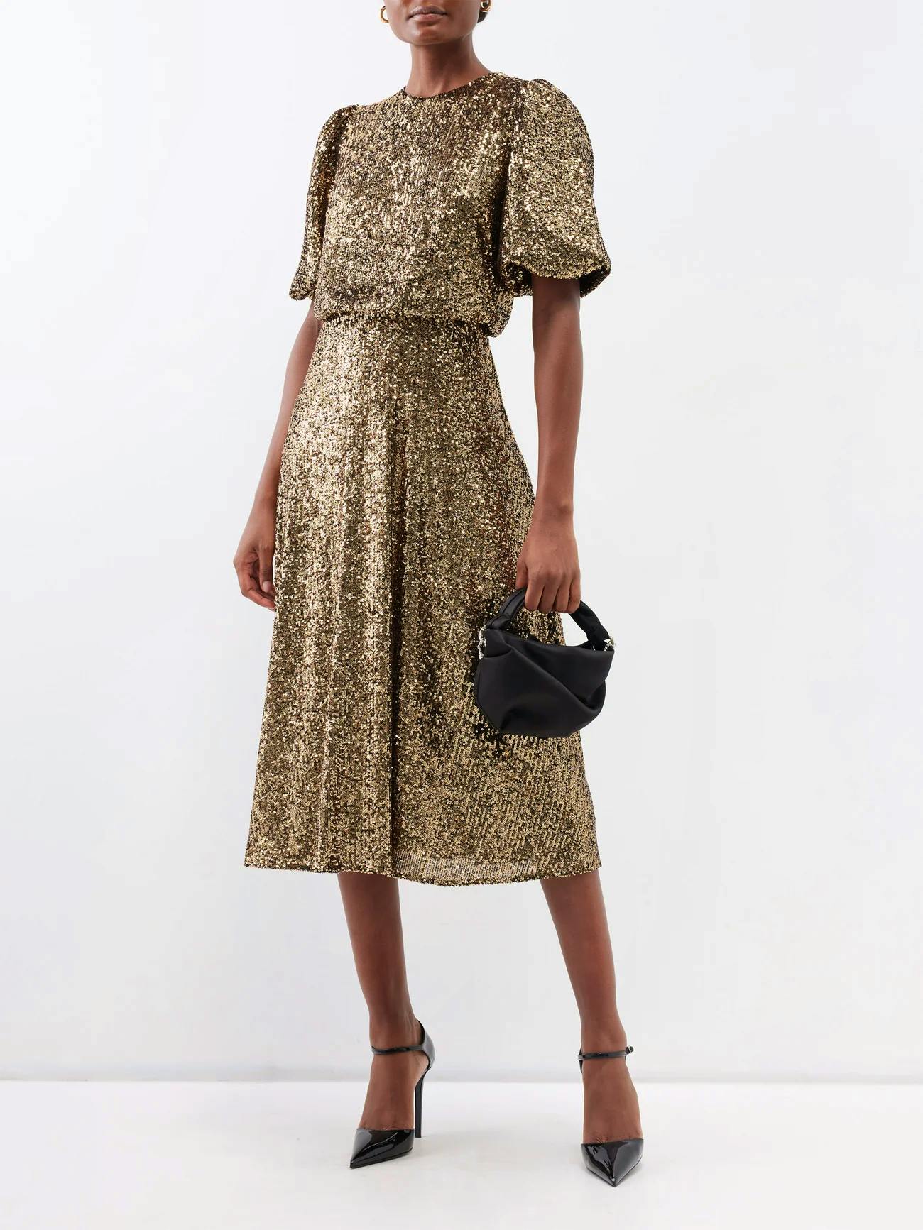 Cefinn Marnie Sequinned Jersey Midi Dress, £340