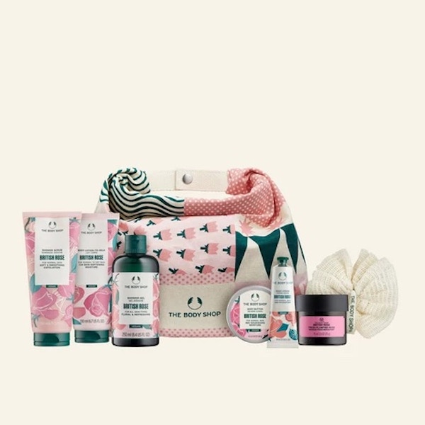 The Body Shop Bloom and Glow British Rose Gift Set, £58
