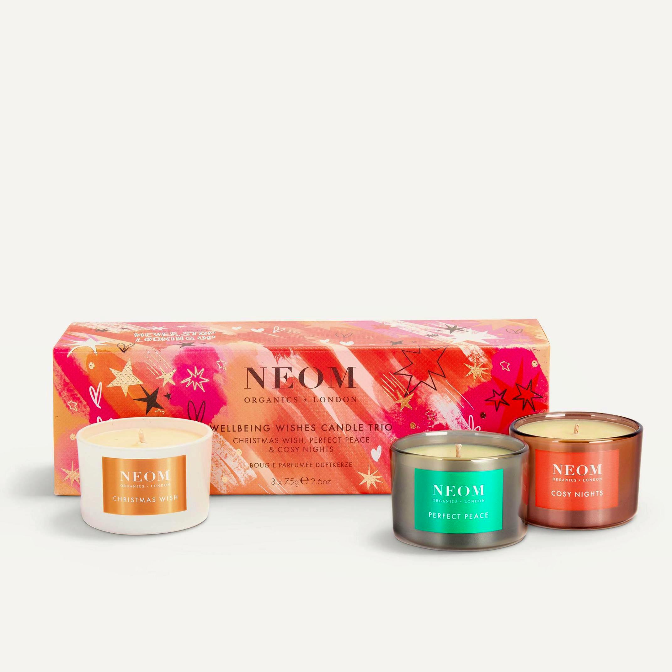 NEOM Wellbeing Wishes Candle Trio, £48