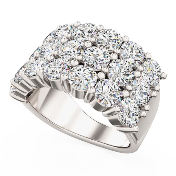 Diamond Dress Ring A beautiful round brilliant cut lab grown diamond dress ring in 18ct white gold, £3,072