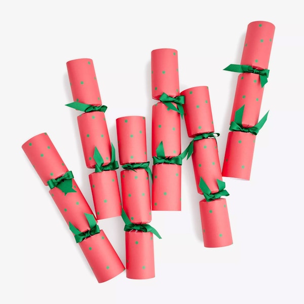 Selfridges Polka Festive-Print Paper Christmas Crackers Pack Of Six, £50
