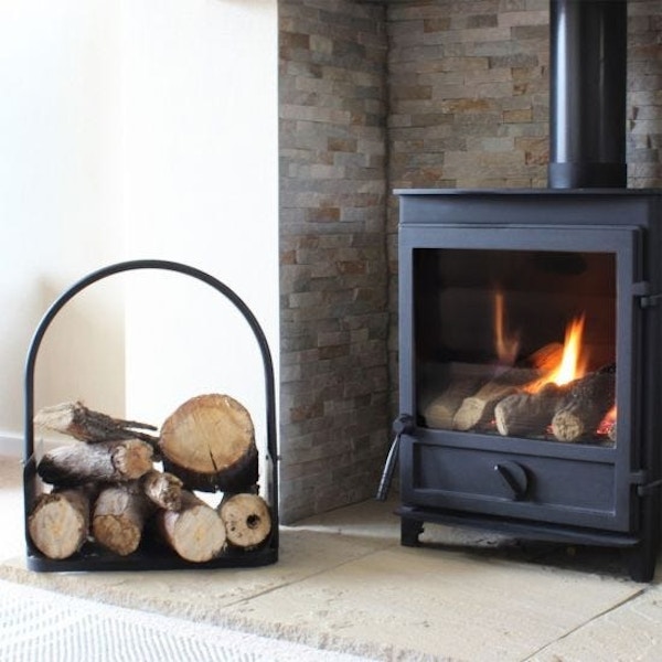 Robert Dyas JVL Conway Modern Fireside Accessory Log Coal Holder, NOW £27.99 (Was £33.99)