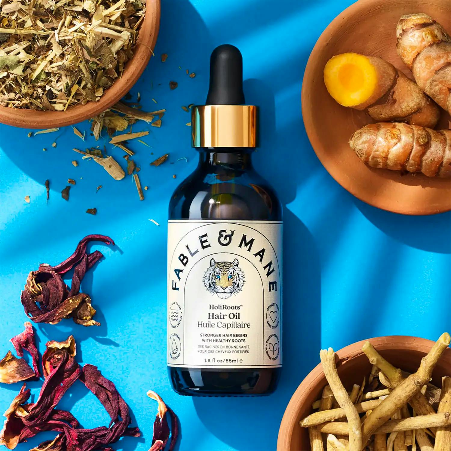 Fable & Mane Holiroots Hair Oil, £32