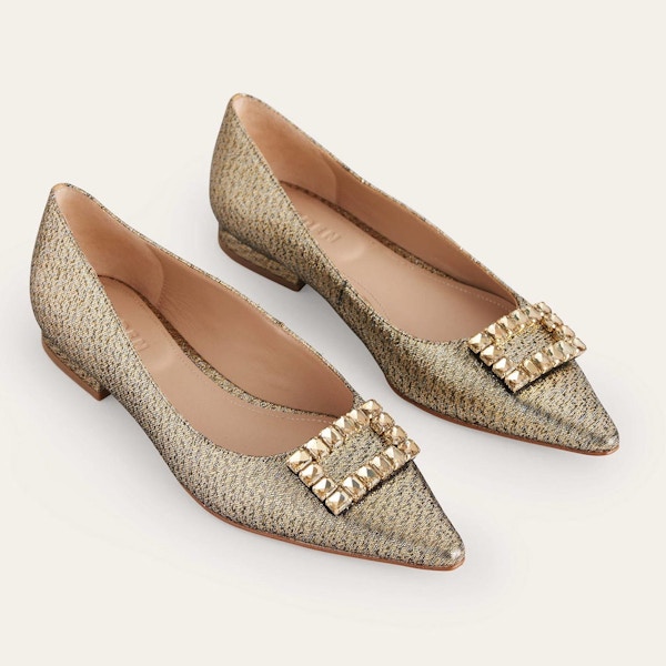 Boden Jewelled Buckle Flats, £140