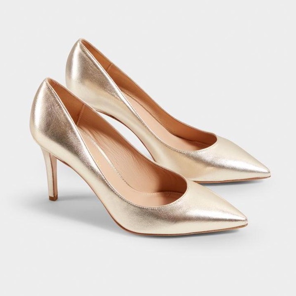 Made The Edit Nataly Gold Heels, £200