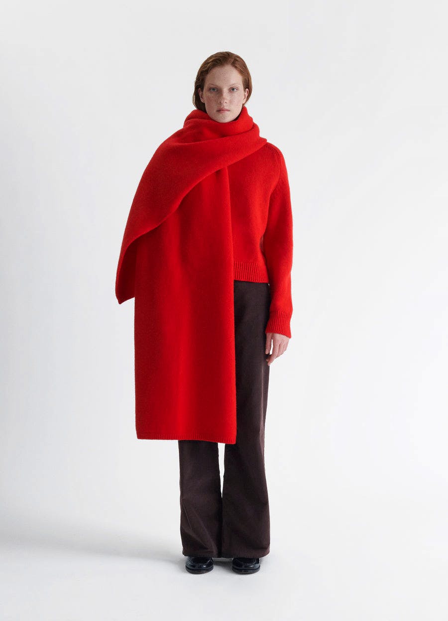 &Daughter Brea Felted Blanket Scarf, £295