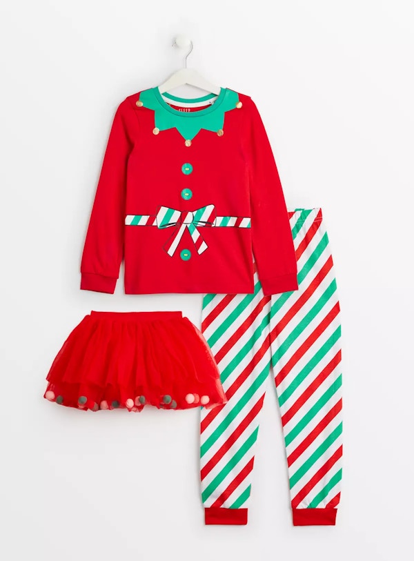 Christmas Elf Pyjamas & Tutu Set 1.5-2 Yearstuc143148491 