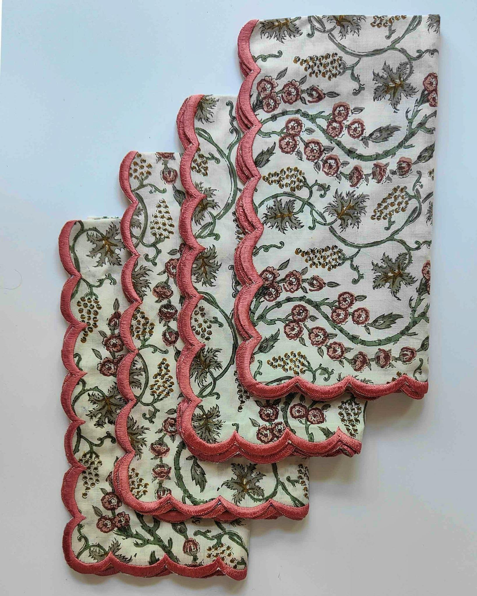 Rylie Handmade Scalloped Napkin £78