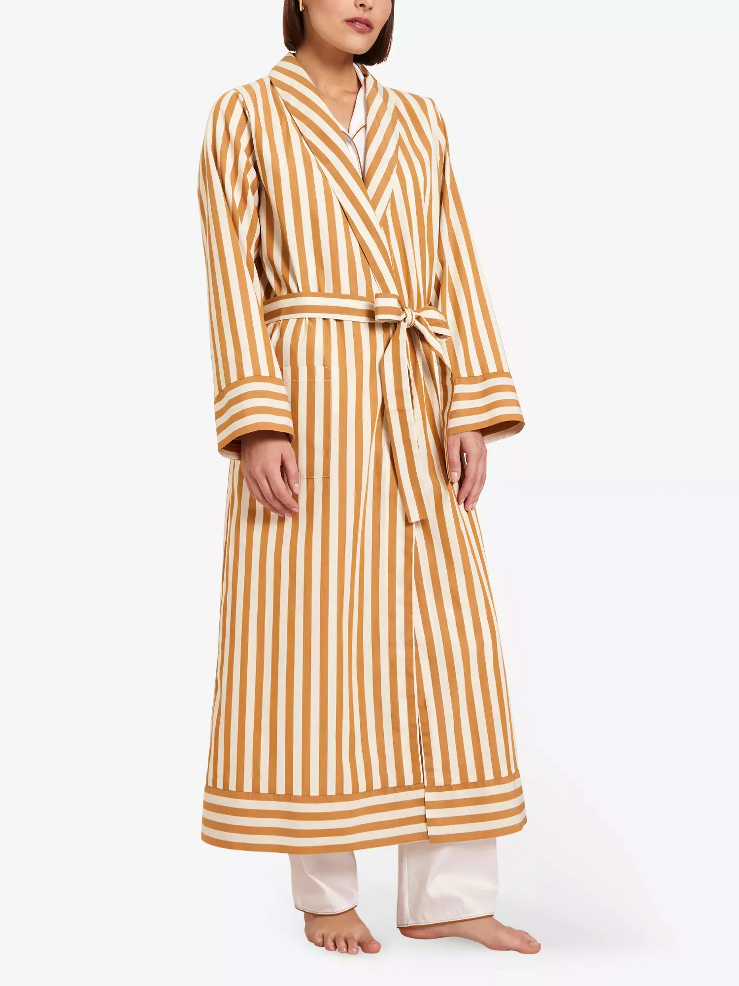 Laurence Tavernier Hymne Striped Cotton Robe, £199