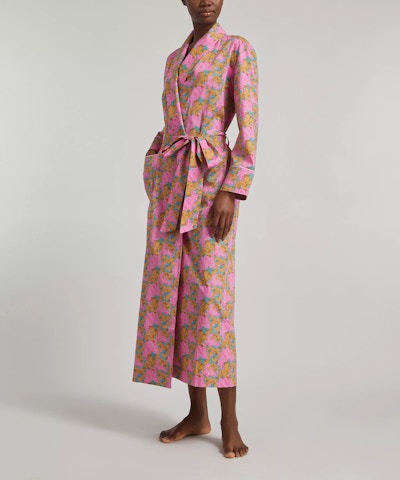 Liberty Laura's Reverie Tana Lawn™ Cotton Long Robe, £171.50 (Was £245)