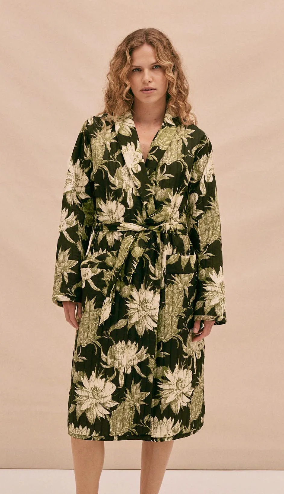 Desmond & Dempsey Quilted Robe, NOW £93 (Was £310)