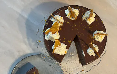 Christmas Chocolate Orange Cheesecake