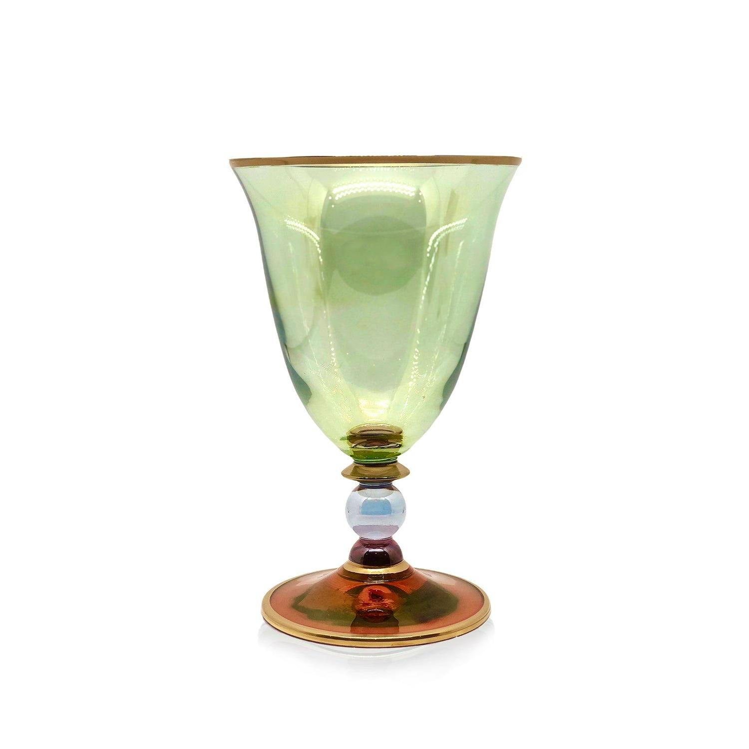 Handblown Italian Multicoloured Water Glass £82