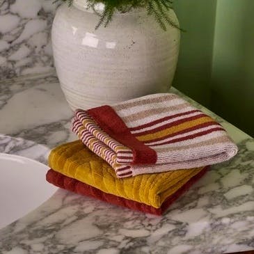 Liberty Stripe Face Cloths, £40