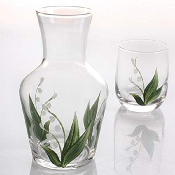 Etsy Handpainted Carafe and Glass Set, £25.95