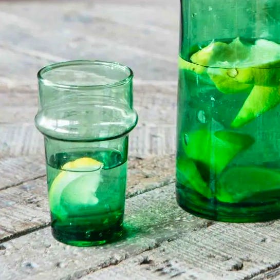 Graham & Green Green Recycled Glass Tumbler, £5.75