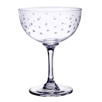 Fortnum & Mason The Vintage List Stars Champagne Coupes, Set of 6, £90