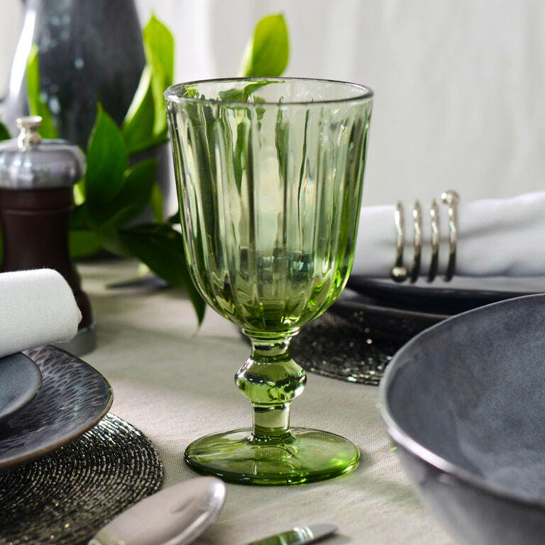ProCook Lorenzo Green Wine Glass, £19