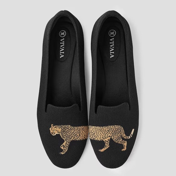 Vivaia Round-Toe Embroidered Loafers (Audrey), £79.61