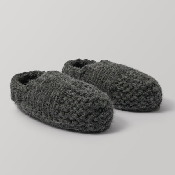 Toast Hand Knitted Slipper Socks, £75