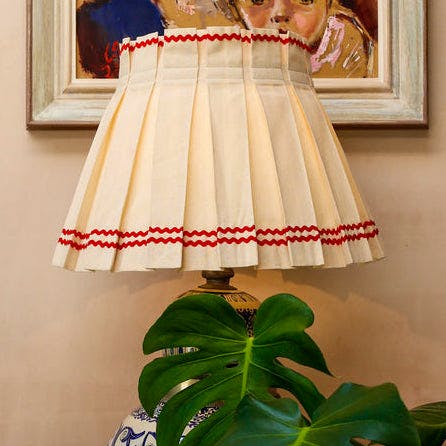 Alice Palmer Triple Red Ric Rac Lampshade, £120