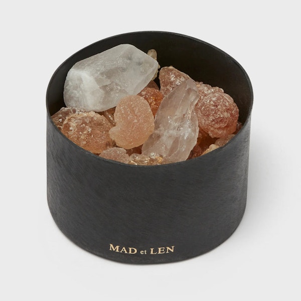 Mad et Len Amber Crystal Pot Pourri Bowl, £125