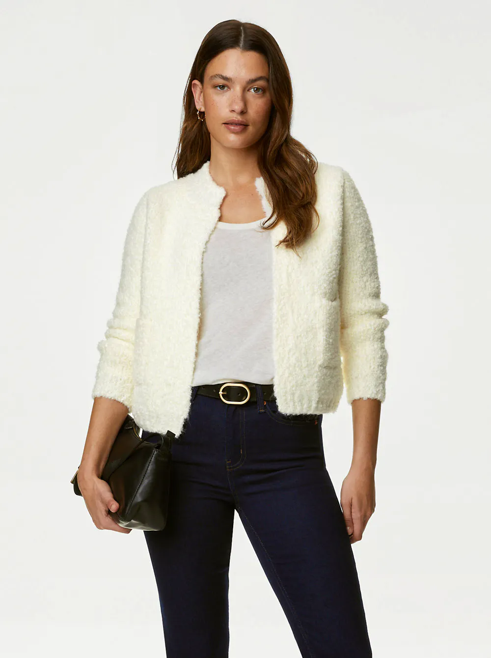 Marks & Spencer Textured Edge to Edge Knitted Jacket, £39.50