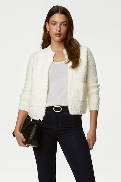 Marks & Spencer Textured Edge to Edge Knitted Jacket, £39.50