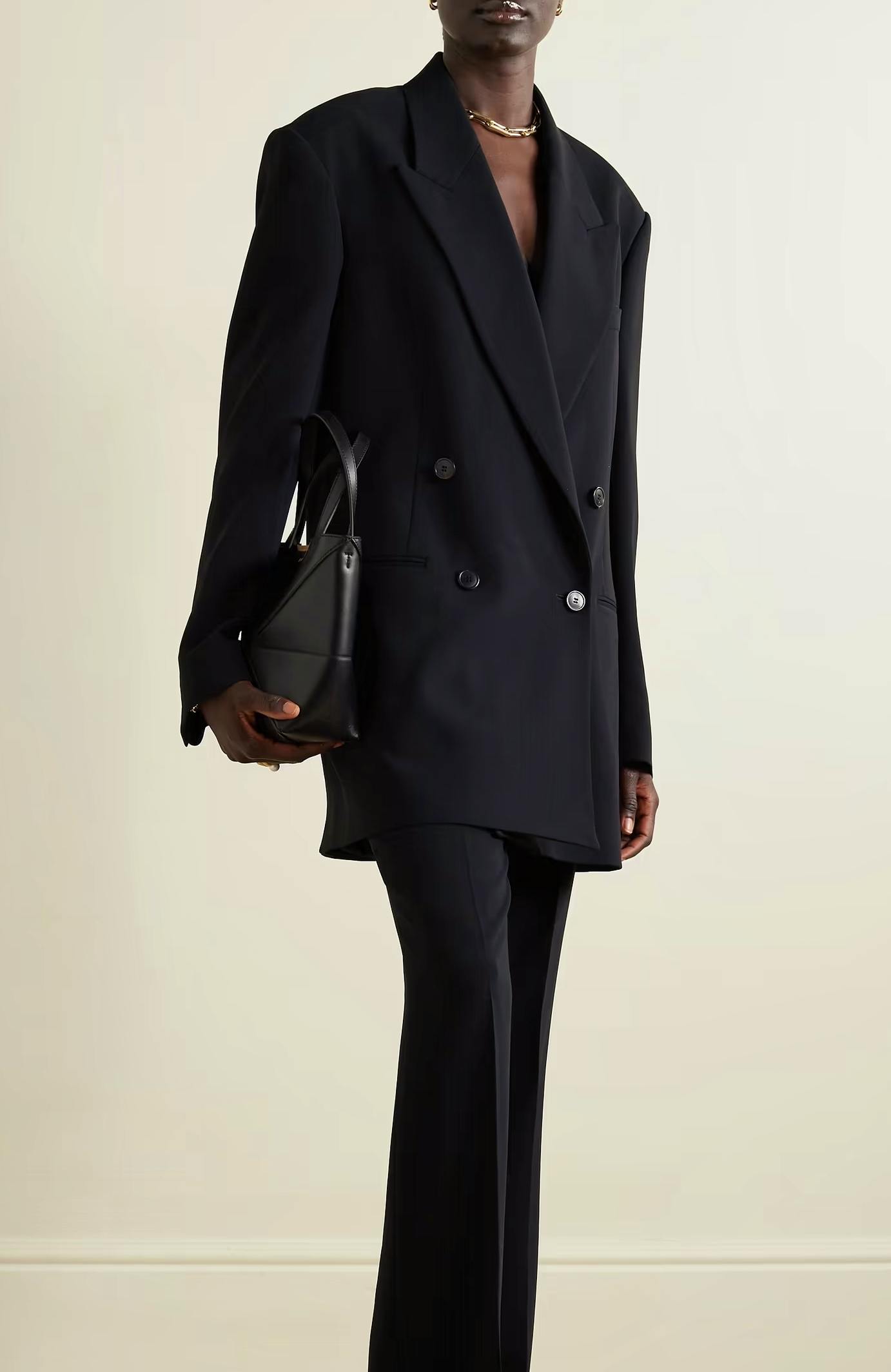 Dries Van Noten Double-Breasted Crepe Blazer, NOW £618 (Was £1,030)