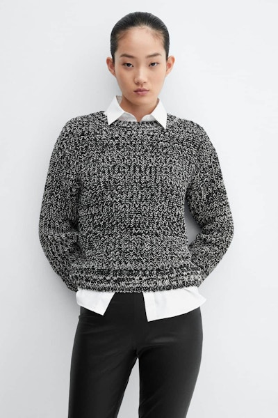 Mango Mottled Round-neck Sweater, £49.99, NOW £29.99