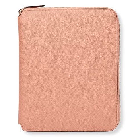 Smythson A5 Writing Folder With Zip In Panama, £158