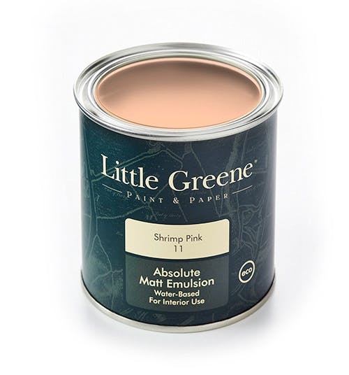 Little Greene Shrimp Pink, from £5.50 3
