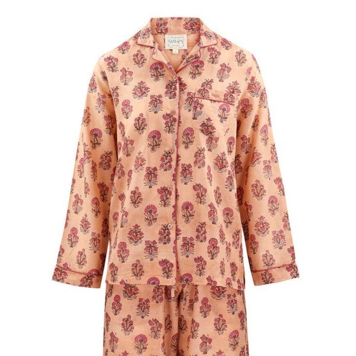 Dilli Grey Dusty Peach Khushi Pyjamas, £85