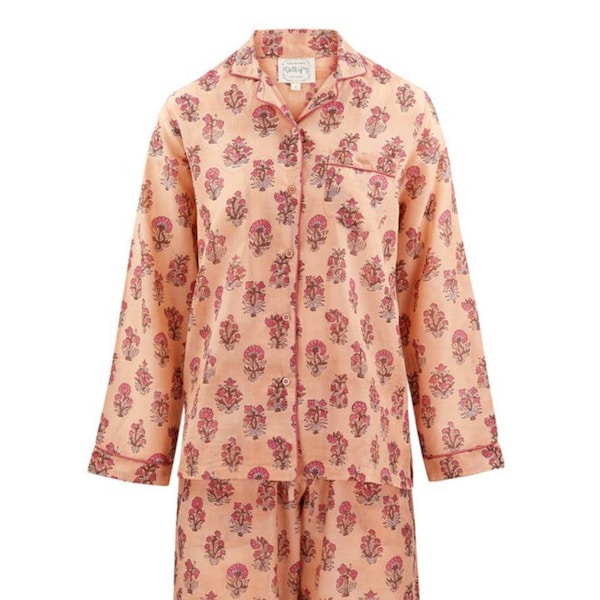 Dilli Grey Dusty Peach Khushi Pyjamas, £85