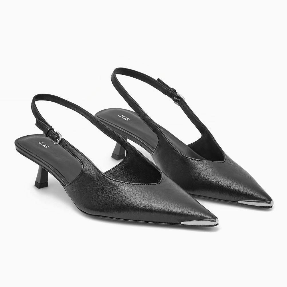 Cos Pointed Slingback Kitten Heels, £135