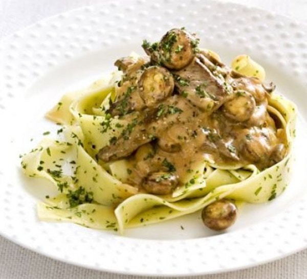 Beef Stroganoff With Herby Papardelle 