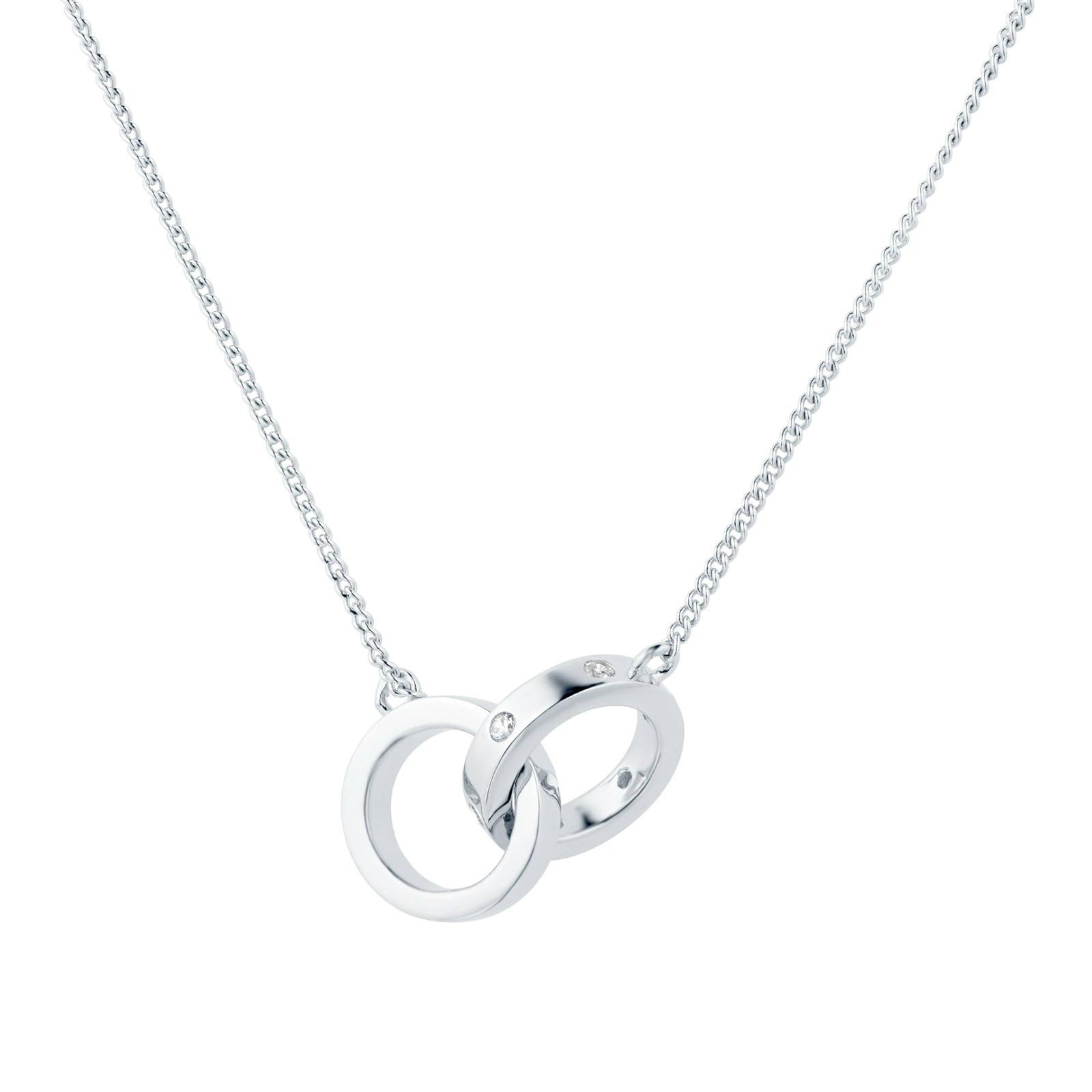 Silver Cubic Zirconia Station Necklace £60