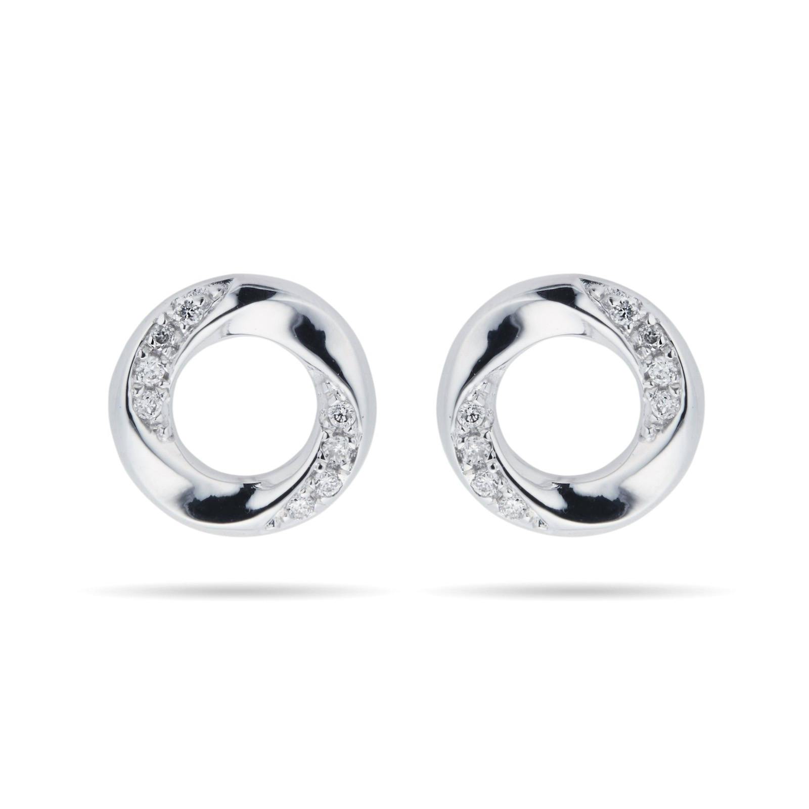 9ct WG 0.03cttw Circle Studs £200