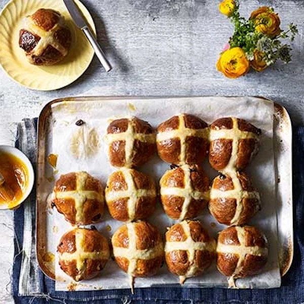 Hot Cross Buns Get in practise to wow vegan friends this Easter with this plant-based twist on the spring favourites. <I>BBC Good Food</I>